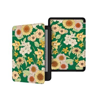 Imagem de Akacy Capa com estampa pintada para Kindle paperwhite 15.2 cm 11th Case, leve e segura para água, capa protetora dobrável geração 2022/2024 versão (17)
