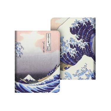 Imagem de Akacy Padrão pintado com alça capa protetora de couro PU para Kindle Paperwhite 6.0 polegadas 11ª geração lançado em 2022/2024 (Modelo: C2V2L3/RS23CV) (2)