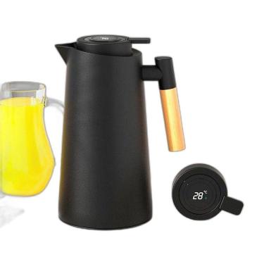 Imagem de Garrafa Térmica Preta Led Digital Ideal Manter O Café Quente