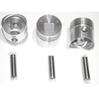 Imagem de EVICTORY Kit de reconstrução MITSUBISHI K3D pistão grande com anel trator TU170F TU177 de 0,50 mm