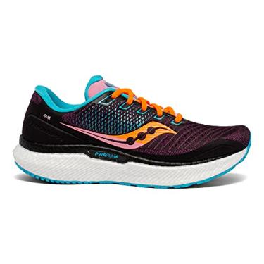 Imagem de Saucony Tênis de corrida feminino Triumph 18, Preto futuro, 11