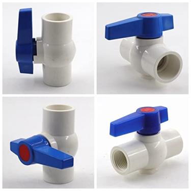 Imagem de 1 ~ 5 peças 20 mm-63 mm PVC alça lateral válvula de água aquário conector tubo de água irrigação adaptador de tubo de água (I.d 40 mm, 2 peças)
