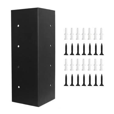 Imagem de Suporte de canto de cama elevado Suporte de canto revestido de ferro com parafusos suporte de canto em forma de L para canteiros de jardim de plantador de madeira (A)