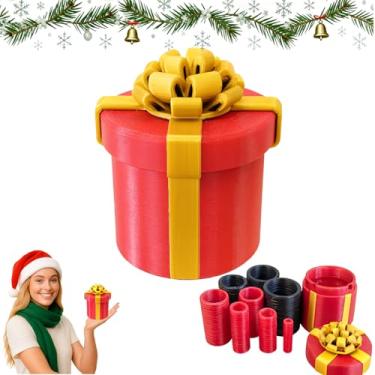 Imagem de RAESOUL Christmas Stocking Stuffer Annoying Nested Screw Gift Box,Funny Nested Gift Boxes,Reusable Nested Screw Gift Boxes for Cash & Gift Cards,Prank Money Puzzle Box for Birthday & White Elephant