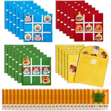 Imagem de JoyCat 24 Pack Tic Tac Toe Board Game,Christmas Party Favors for Kids,Classroom Prizes for Goodie Bag Stuffers,Gifts for Students with Envelope,Easy to Store(Farm)