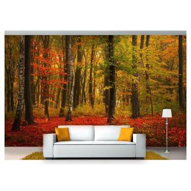 Imagem de Papel De Parede Floresta Natureza Árvores 3D 3M² Xna178 - Você Decora