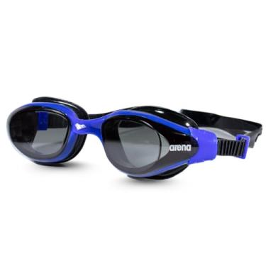 Imagem de Óculos de Natação Vulcan x Arena Profissional Antiembaçante Proteção Uv Solar Ajustável Confortável Narigueira Esporte Aquático Hidroginástica Aguas Abertas Mar Aberto Adulto Pro (Azul Fume - Preto)