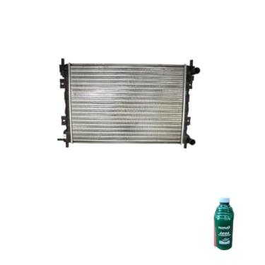 Imagem de Kit Radiador Ford Fiesta/Ká/Courier 00/02 Aditivo Rosa 1L Água Desmineralizada 1L
