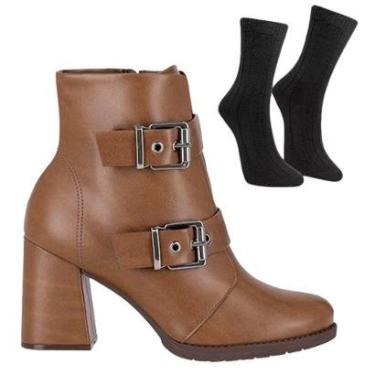 Imagem de Kit Bota Piccadilly Elisete Cano Médio Feminina +-Feminino