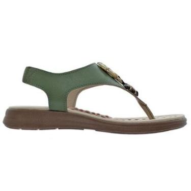 Imagem de Sandália Rasteira Feminina Modare 7174.123 Verde-Feminino