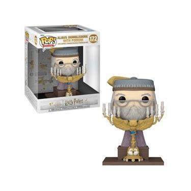 Imagem de Boneco Funko POP! Deluxe Harry Potter Dumbledore With Podium