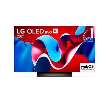 Imagem de Smart TV 4K LG OLED Evo 65" Polegadas OLED65C4, Processador α9 Ger7, AI, Painel 144Hz e Design Ultra Slim