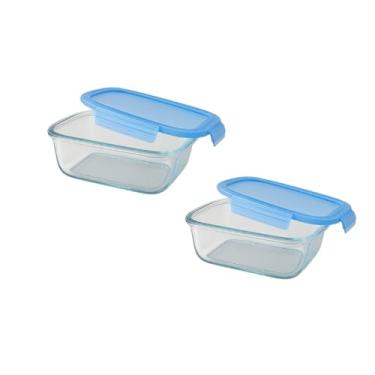 Imagem de kit de Pote Hermético Retangular de Vidro