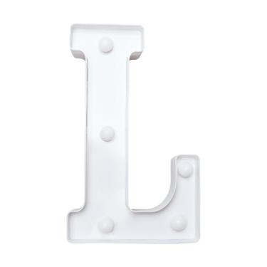 Imagem de Letreiro de LED, letras iluminadas, letras para decoração de parede, perfeita para festas, casamentos, decorações de lojas (L), placa de quintal à prova d'água com efeito neon