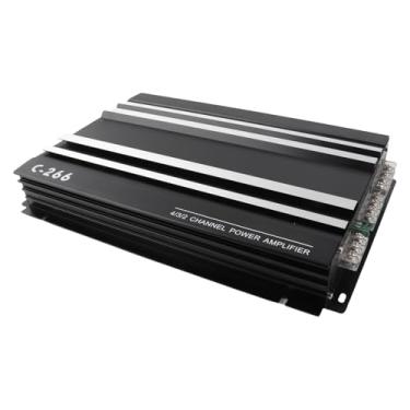 Imagem de LiebeWH Amplificador de Carro Quádruplo, Liga de Alumínio, Amplificador de áudio de Carro de 4 Canais de Alta Potência, 240 W máx., Ideal para de áudio de