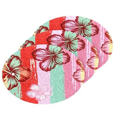 Imagem de Wassud Esponja de polpa de madeira para aquarela de flores, pacote com 3 esponjas de cozinha para limpeza, esfregão resistente para panelas antiaderentes, esponjas de lavar louça para pia, suprimentos