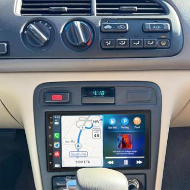 Imagem de Estéreo automotivo Double Din para Honda Accord 1994-1997 com CarPlay sem fio e Android Auto, tela sensível ao toque IPS de 7 polegadas 2G + 32G, Android 14, suporte a rádio veicular Bluetooth, WiFi