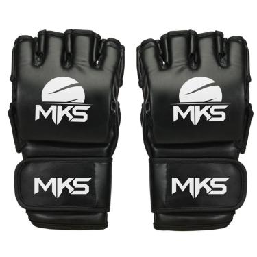 Imagem de Luva de Mma Sparring Treino Competição Profissional Preto Mks Combat-Unissex