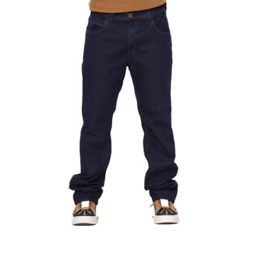 Imagem de Calça Jeans Tradicional Com Elastano Masculina Letti - Escuro-Masculino