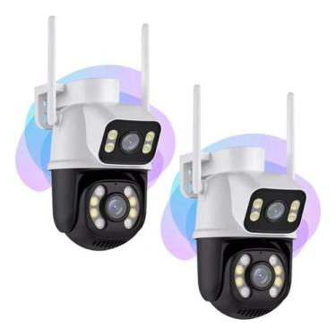 Imagem de Câmera Segurança Ip Externa Wifi A28 App Icsee Prova Dagua IP66 Dome L