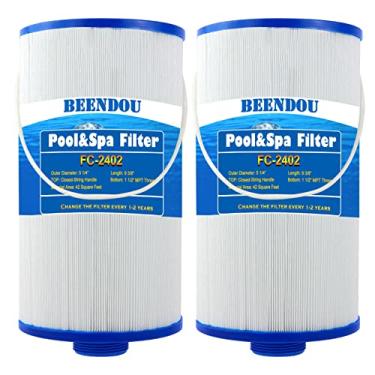 Imagem de Filtro de banheira de hidromassagem 303279, substituição para FC-2402, PFF42TC-P4, 78460, SD-01322, Lifesmart, AquaTerra, Spas Freeflow, rosca MPT de 3,8 cm (pacote com 2)