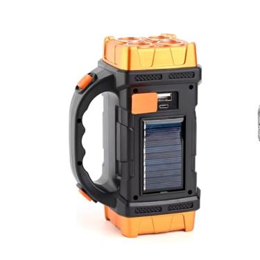 Imagem de Lanterna LED Portátil com Recarga Solar e USB, 40-70 LEDs, Bateria 1500mAh, IP44 à Prova d'Água, Power Bank, para Camping e Emergências