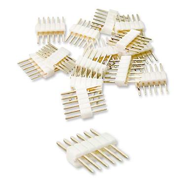 Imagem de Acoplamento de 6 pinos a 6 pinos da Light Solutions para iluminação Philips Hue Lightstrip V4 – Fita de LED de iluminação LED – Cabo de extensão – em branco (pacote com 15)