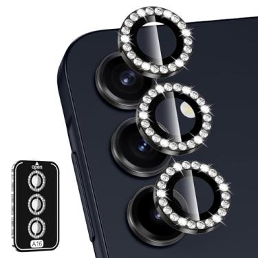 Imagem de Avocase Protetor de lente para câmera Samsung Galaxy A16, capa de lente de vidro temperado com anel de metal individual, [forte adsorção] Capa de lente transparente HD ultrafina resistente a arranhões