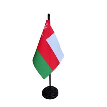 Imagem de Bandeira de Mesa Decorativa, 26cm Altura Total, Face Única, Multicolorido, Base Plástica, Tecido Oxford, para Escritório, Eventos e Cerimônias