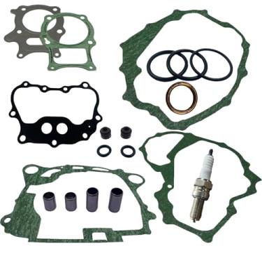 Imagem de TOP IMSLCHR Compatível com Honda TRX250 TE T M X EX 2001-2024 Sport ATV Kit completo de cilindros juntas de anéis de pistão Conjunto de cabeça e vela de ignição do rolamento da embreagem do