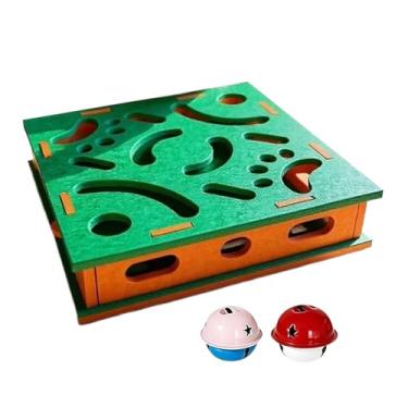 Imagem de Arranhador Para Unhas De Gato | Placa De Arranhar Silenciosa,Com Bola De Sino E Tapete De Arranhar De Feltro,Para Gatos Cães Tratamento Brincadeira Proteção Móveis Interior