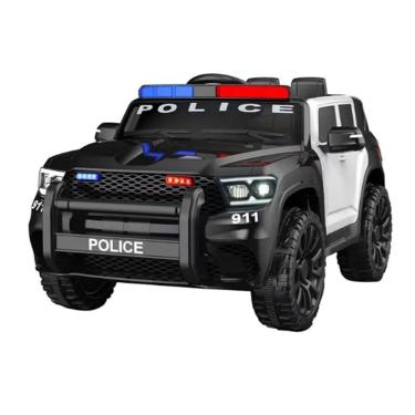 Imagem de Carro Elétrico Infantil Policia com Controle Remoto - Shiny Toys