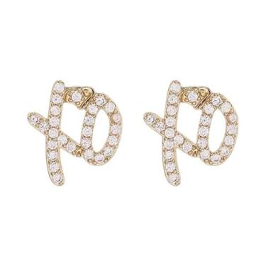 Imagem de Brincos Huggie Quadrados De Zircônia Cúbica Hipoalergênicos Unissex, J
