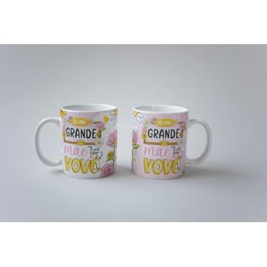 Imagem de Caneca És Uma Mãe e Uma Super Vovó Porcelana Personalizada 325ml