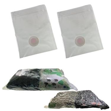 Imagem de Kit 2 Organizador Saco Vácuo 60x80cm Guarda Roupa Cama Mala Closet