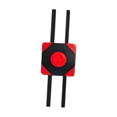 Imagem de harayaa Tapete de espuma para treino de boxe na parede, reutilizável, premium, equipamento de boxe e fitness fácil de instalar, Vermelho