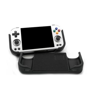 Imagem de Aderência para Anbernic RG477M Alça confortável fina e grossa com envoltório de feltro ergonômico para RG-477M portátil metal texturizado padrão deslizante anexo por JCSFY (fino)