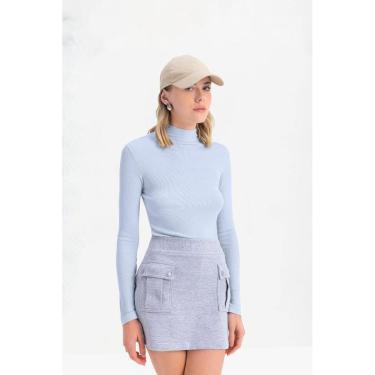 Imagem de Blusa Feminina Gola Alta Em Ribana Essendi-Feminino