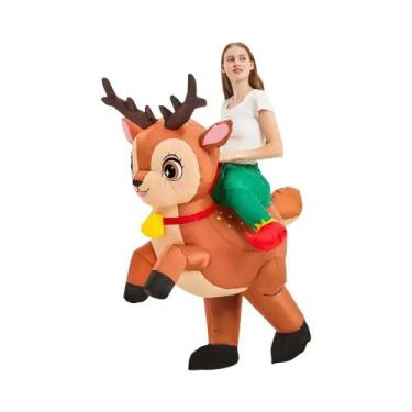 Imagem de Fantasia Inflável De Alce Para Adultos, Fantasia Engraçada Para Natal 