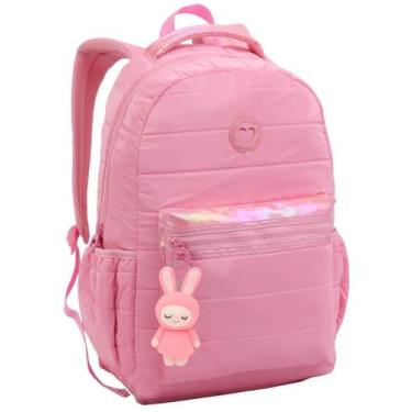 Imagem de Mochila de Costas Juvenil Estampa Colorida para Material Escolar Femin