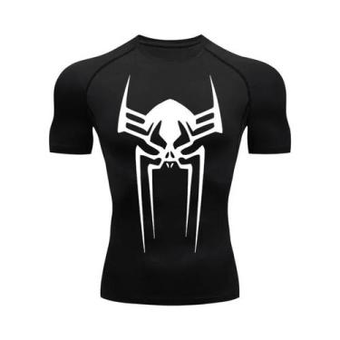 Imagem de Camiseta De Compressão Masculina De Secagem Rápida Com Estampa De Aran