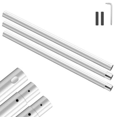 Imagem de Wellmaking Barra transversal de tubo de metal de 3 m para sistema de montagem de parede de fundo de rolo de estúdio manual/elétrico, barra transversal de alumínio para sistema de suporte de fundo de