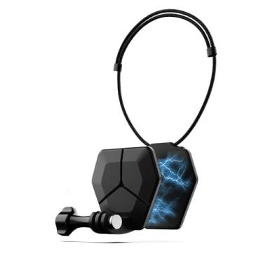 Imagem de Rugvis Suporte magnético no peito para câmera de ação com alça de pescoço, colar de selfie invisível de 360° POV compatível com GoPro Hero 13 12 11 10 9, Insta360, DJI Action 5 Pro/4 (preto-01)