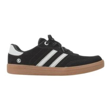 Imagem de Tênis Casual de Couro Camurça Feminino Kolosh C3905 Preto-Feminino