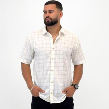 Imagem de Camisa Dixie Xadrez Regular Manga Curta Masculina-Masculino