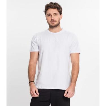 Imagem de Camiseta Básica Masculina Diametro Branco, P, Branco