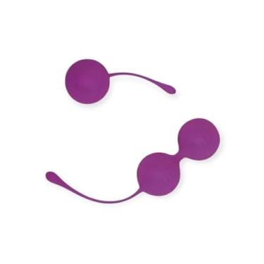 Imagem de Kit de Pompoarismo com 2 Bolas Pretty Lovetoys, Exercícios de Fortalecimento do Assoalho Pélvico, Roxo