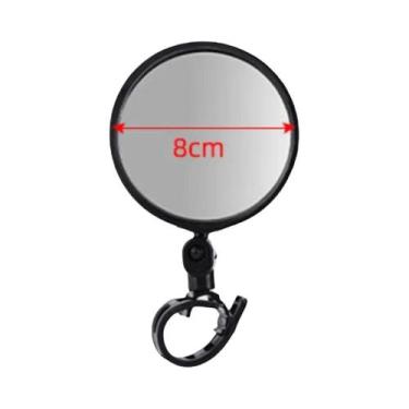 Imagem de Espelho Retrovisor Universal Ajustável Para Bicicleta Espelho De Guidã