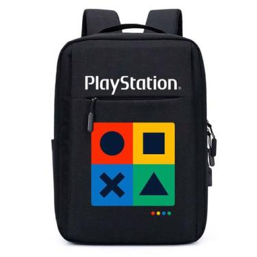 Imagem de Mochila Media Escritório Academia USB Escolar Estampa Unissex Playstat