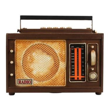 Imagem de Enfeite Antigo Decoração Retrô Vintage Rádio Antigo  - Tascoinport, Rá
